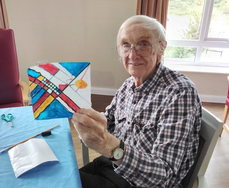 Ready, set, draw – Cringleford care home residents boogie on down for worldwide art festival